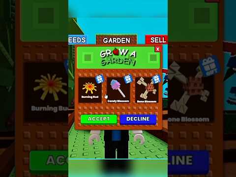 How to Get Candy Blossom Bone Blossom & Burning bud Super Fast in Grow a Garden #growagarden #shorts