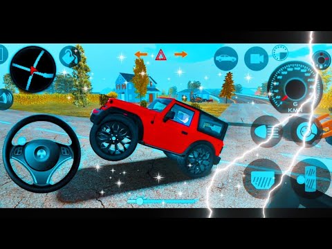 4K Dollar (Song) Modified Mahindra Red thar 😈 Indian Cars Simulator 3D || Android Gameplay Part 12