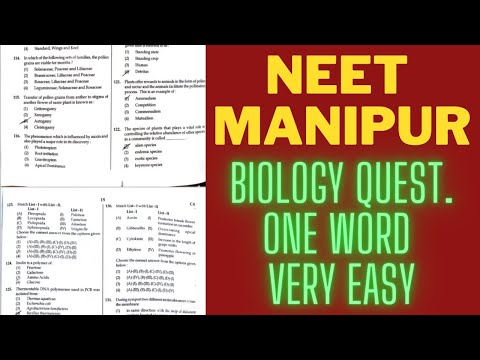 neet Manipur BIOLOGY VERY EASY PAPER 😃 #neet2023 #NEETMANIPUR #NEETRESULT