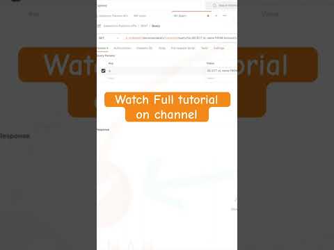 Use postman to make SOQL query to #salesforce , watch full video tutorial on channel