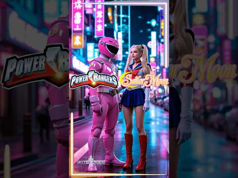 Sailor Moon & Pink Ranger Fusion 💖⚔️ | Realistic AI Animation Transformation