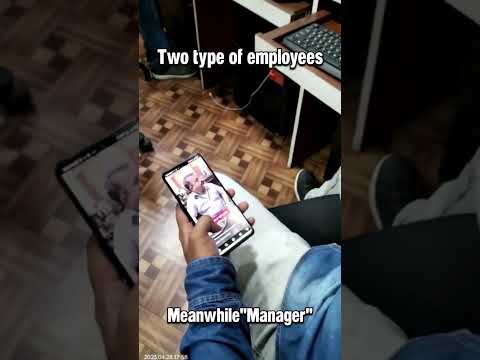 Hardworking "intern", Meanwhile Manager.