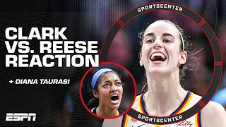 REACTION to the Fever’s OT comeback vs. Dream 🍿 + Diana Taurasi jersey retirement | SportsCenter