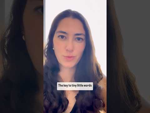 The key to tiny little words ✨🗝️✨ #LanguageLearning #LanguageCoach #LearnALanguage #ProTip #Grammar