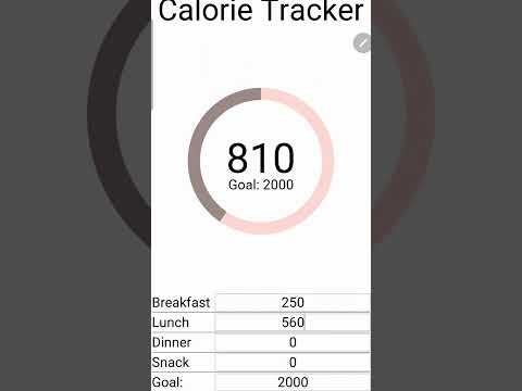 Calorie Tracker App for Android (Python Tkinter) #coding #pythongui #tkinter#android #pydroid3