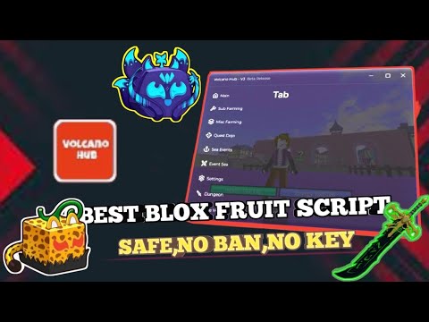 Volcano Hub Script 🔥 Best Blox Fruits Script 2025 | Autofarm, Boss Farm, Fruit Sniper