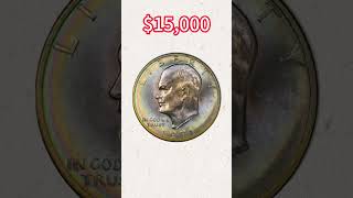 This 1971-D Eisenhower Dollar Sold for Over $15,000! #coin #dollar #coincollecting #rarecoins