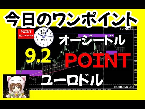 『今日のワンポイント』ユーロドル・オージードル【ツイキャスFXライブ】