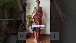 Office wear cotton sarees #fyp #foryou #officewear #cotton #cottonsaree #snehalmishra