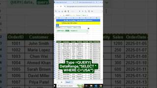 Google Sheets QUERY Function Without SQL! #GoogleSheets #ExcelTips