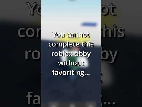 Roblox obby forces you to favorite the game 💀 #robloxstudio