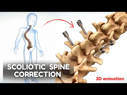 Scoliotic spine correction - Animated Video