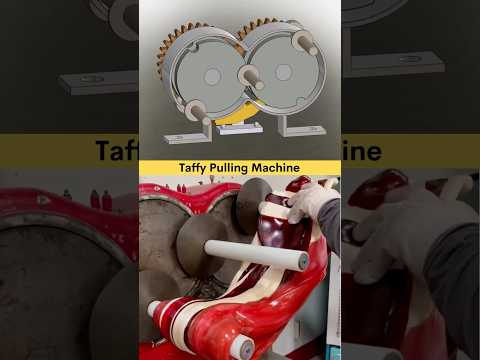 Taffy Pulling Machine 🍭 #caddesign #machinery #industrial #candymaking #candy #3ddesign #learning