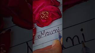 miss khushi hoshiyar mouni #Penmanship#fountainpen#drosppin#subscribe#shorts#ytshname#m#letter#viral
