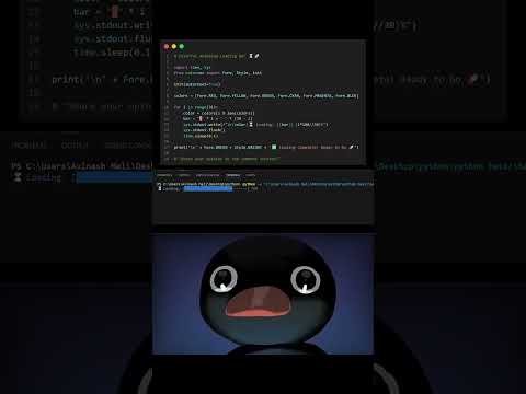 🔹 "Python Loading Bar Animation 🌈 | Python Projects for Beginners"