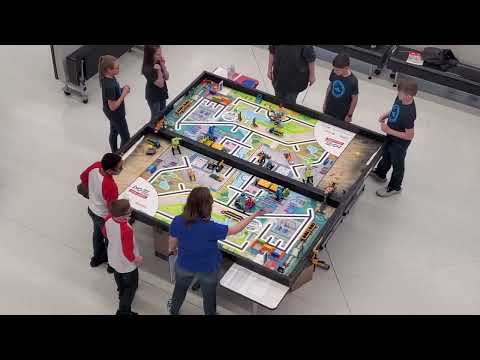 First LEGO League second run by the "LEGO Champions" team at state qualifying meet