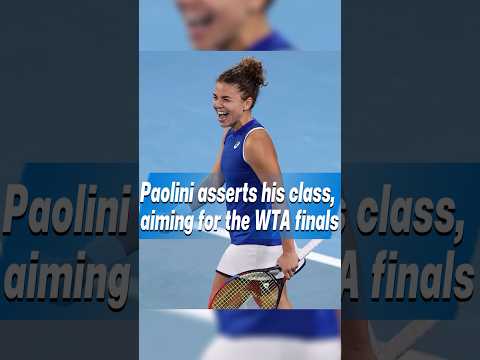Paolini asserts his class, animing for the WTA finals#sports#trendingshorts
