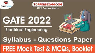 GATE Electrical Engineering Syllabus | Mock Test | Questions Paper 2022 | Mcq | Study Material