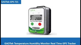 Temperature Humidity Monitor Real Time GPS Tracker