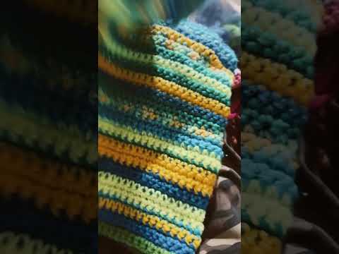 temperature blanket on hold from new year 2024 #nomoreprocrastination #petlover #crochetflow￼