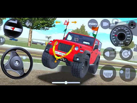 Dollar (Song) Modified Mahindra Red thar 😈|| Indian Cars Simulator 3D || Android Gameplay Part 8