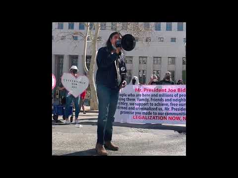 Clearbear speech at Immigration reform march