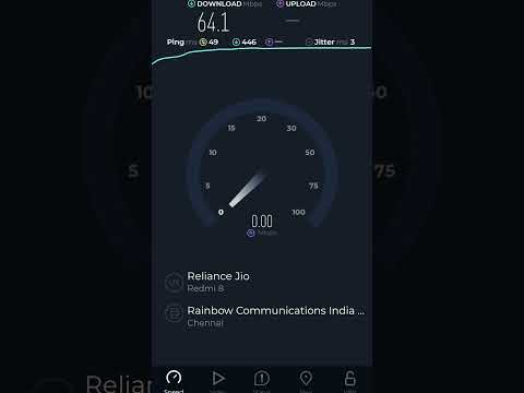 Jio 4G Net Speed test#jionetwork#viral#youtubeshorts#jio#network