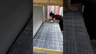 It's getting cold, so I prepared a milk foam mattress for my child