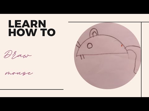 Easy Draw/Art and craft ideas/Mouse drawing for UKG(Senior KG) Kids..