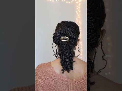 Day 6! #naturalhair #minitwistsonnaturalhair #minitwiststyles #holidayhairstyle #shorts #naturalhair