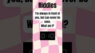#RiddleEnglish 17 | Always in Front of You… But Never Seen? 👀⏳ #riddleswithanswers #TimeRiddle