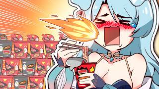 I Ate Spicy Buldak Ramen For The First Time...
