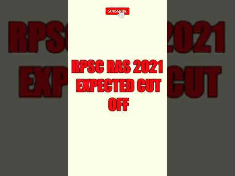 Rpsc RAS 2021 expected cut off - Exam Link