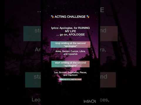 Zodiac Signs Acting Challenge #acting #actor #duet #zodiac #zodiacsigns #lyrics #fyp #shorts