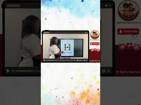 Count to 7 #countingforkids #mathsteacher #learn12345 #learncounting #educationalvideos #education