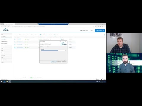 CTERA Agent: Installing Agent and Selecting Folders for Backup