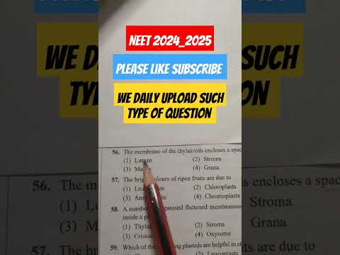 Neet thylakoid sacs#neetquestions #neet #neetbiology #neet2024 #aims