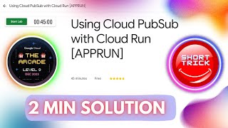Using Cloud PubSub with Cloud Run APPRUN ||  #shorttrick || #googlecloud || #cloudhustlers