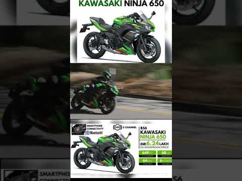 KAWASAKI NINJA 650 BS6 SPECS COLOURS MILEGE TOP SPEED PRICE IN INDIA 😍😱🤯!!???| KAWASAKI NINJA#shorts