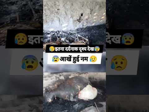 इतना दर्दनाक दृश्य देख😰 आंखे हुई नम😥#bhagwan #fire #shorts #breakingnews #emotional #viral #youtube