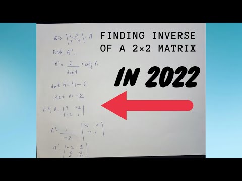 How to solve a 2×2 matrix in 2022 |2 by 2 Matrix| Easy and Simple