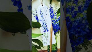 Easy larkspur watercolor #easywatercolorart #learntopaint #loosewatercolor #watercolorflowers #arr