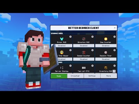 Better Bedrock V6 || Mod menu, Custom Crosshair and More!! (1.20+) MCPE