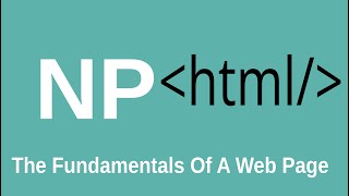 HTML5-Course "The Fundamentals Of A Web Page"