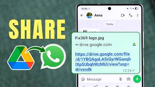 How to Share Google Drive Link on WhatsApp! [Send]