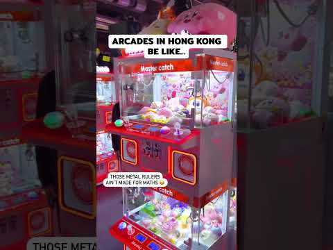 When Hong Kong arcades bring out the heavy-duty rulers 📏 #arcadestruggles #hongkongarcades