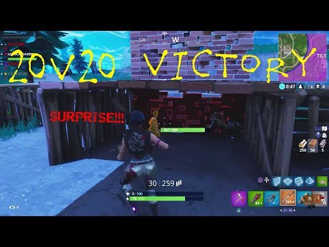 20v20 VICTORY FORTNITE BATTLEROYALE with barrot video