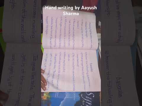 Best Handwriting by Aayush #besthandwritingforstudents #KidsHandwriting