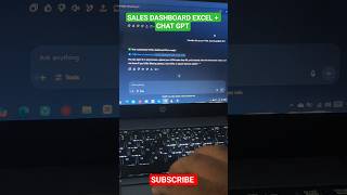 Sales Dashboard Excel + Chat gpt AI TRICKS #ai #aitricks #dashboard #exceltricks #techtips2025 #fyp