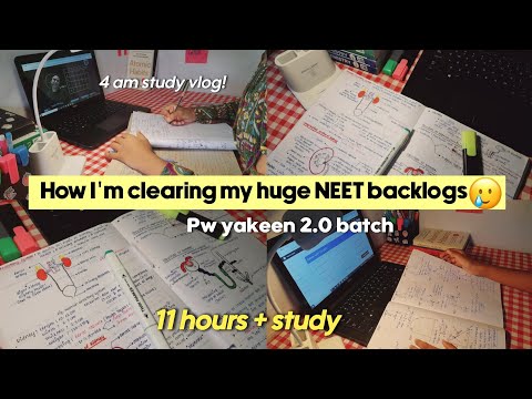 How I'm Completing huge Neet Backlog 🌱 | Pw yakeen 2.0 neet batch | Neet aspirant dropper! 